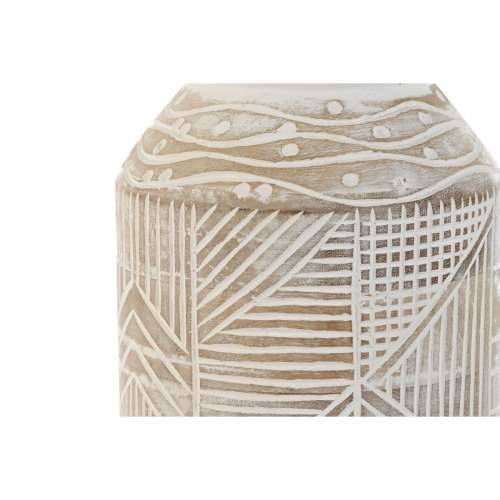Vrč Home ESPRIT Bijela Prirodno Drvo Manga Kolonijalni 15 x 15 x 38 cm Cijena