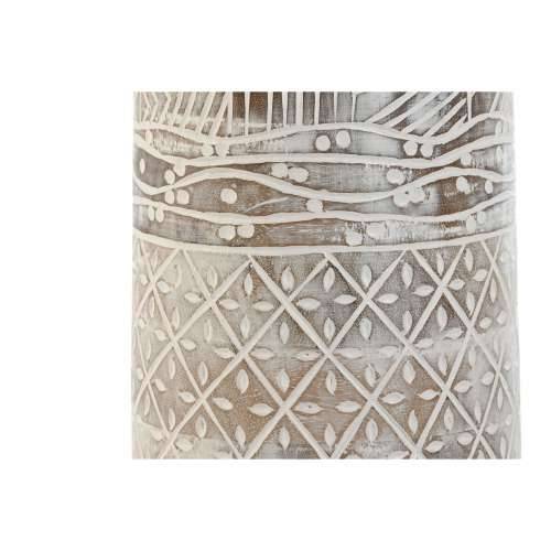 Vrč Home ESPRIT Bijela Prirodno Drvo Manga Kolonijalni 15 x 15 x 22,5 cm Cijena