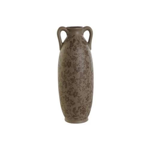 Vrč Home ESPRIT Smeđa Zelena Gres Keramika Biljni list 13 x 13 x 35 cm Cijena