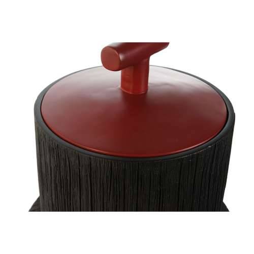 Ukrasna vaza Home ESPRIT Crna Crvena Smola Orijentalno 22 x 22 x 25 cm Cijena