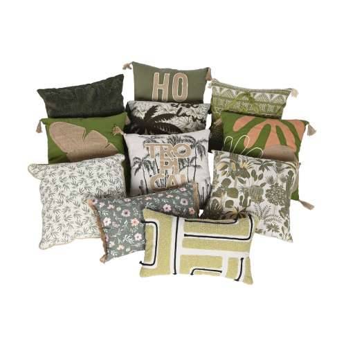 Jastuk Home ESPRIT Zelena Boho 45 x 5 x 45 cm Cijena