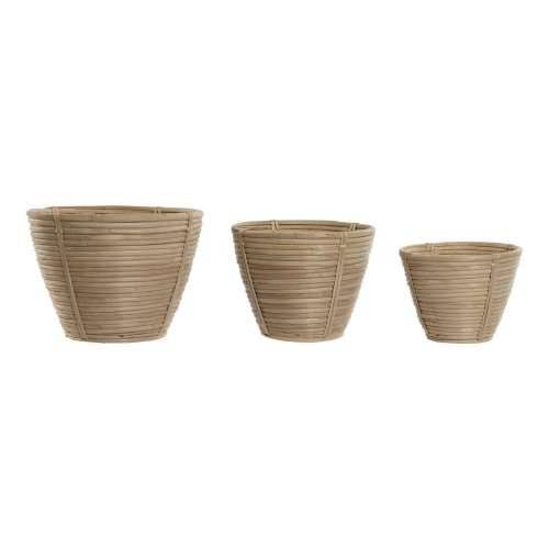 Set žardinjera Home ESPRIT Ratan 25 x 25 x 20 cm Cijena