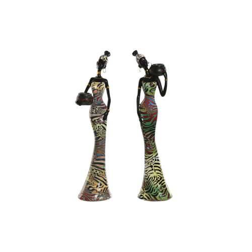 Ukrasna figura Home ESPRIT Pisana Afrikanka 10 x 7,5 x 38,5 cm (2 kom.) Cijena