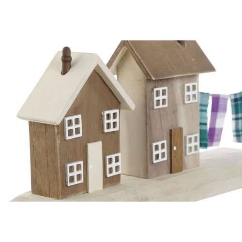 Ukrasna figura Home ESPRIT Plava Crvena Pisana Kuće 25,5 x 9 x 13,5 cm (2 kom.) Cijena