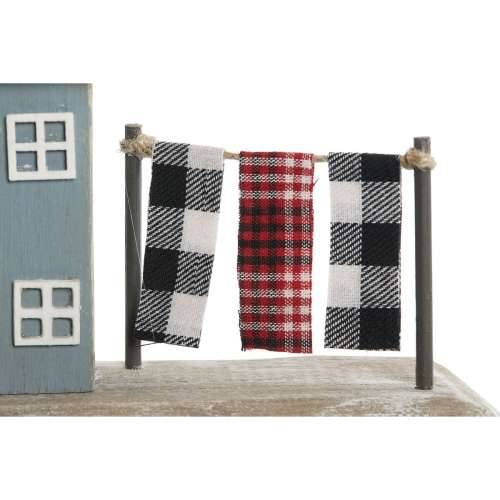 Ukrasna figura Home ESPRIT Plava Crvena Pisana Kuće 25,5 x 9 x 13,5 cm (2 kom.) Cijena