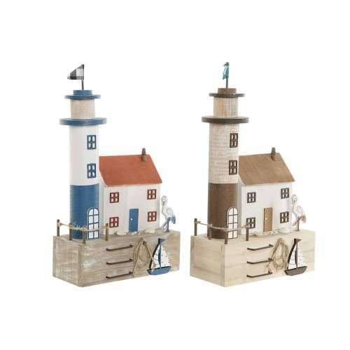 Ukrasna figura Home ESPRIT Plava Crvena Pisana 17 x 8,5 x 30 cm (2 kom.) Cijena