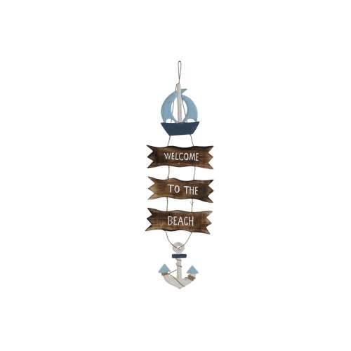 Decorațiune Suspendată Home ESPRIT Plava Prirodno 25 x 2 x 74 cm Cijena