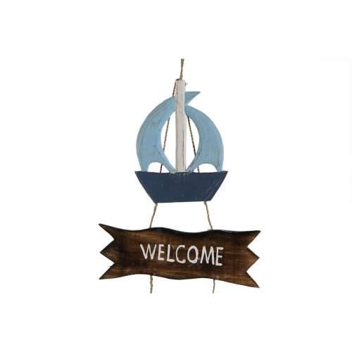 Decorațiune Suspendată Home ESPRIT Plava Prirodno 25 x 2 x 74 cm Cijena