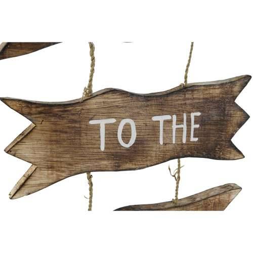 Decorațiune Suspendată Home ESPRIT Plava Prirodno 25 x 2 x 74 cm Cijena