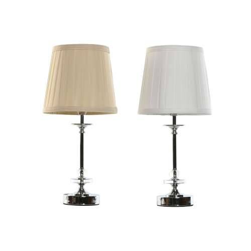Stolna svjetiljka Home ESPRIT Bijela Bež Metal 25 W 220 V 20 x 20 x 43 cm (2 kom.) Cijena