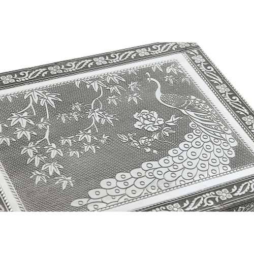 Kutija za nakit Home ESPRIT Zelena Srebrna Drvo Aluminij 22,5 x 17,5 x 7,6 cm Cijena