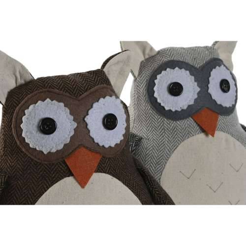Pričvršćivač za vrata Home ESPRIT pješčani 25 x 12 x 20 cm Sova (2 kom.) Cijena