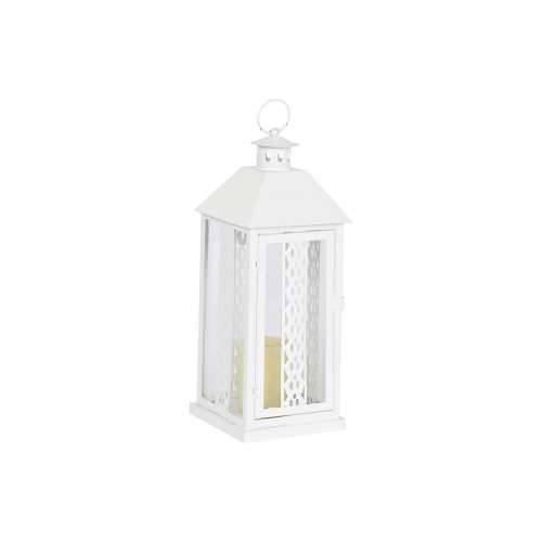 Laternas stends Home ESPRIT Bijela Kristal Željezo Shabby Chic 20 x 20 x 55 cm (3 Dijelovi) Cijena