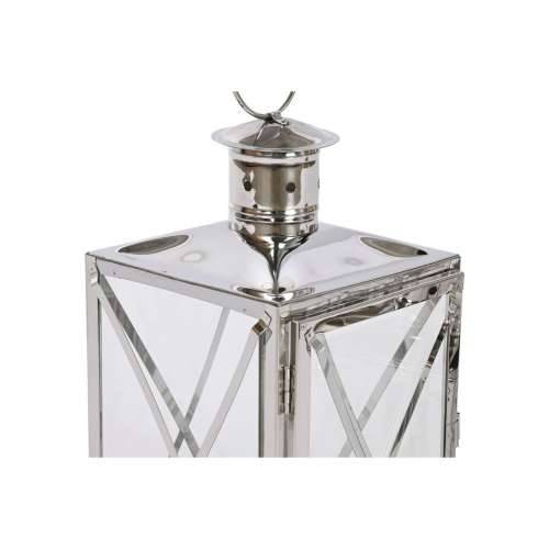 Laternas stends Home ESPRIT Srebrna Kristal Čelik kromirano 16 x 15 x 32 cm (2 Dijelovi) Cijena