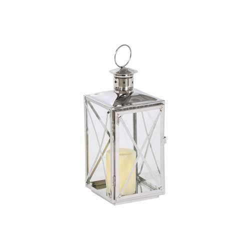 Laternas stends Home ESPRIT Srebrna Kristal Čelik kromirano 16 x 15 x 32 cm (2 Dijelovi) Cijena