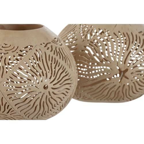 Svijećnjak Home ESPRIT Kokosova vlakna 15 x 15 x 13 cm (2 kom.) Cijena