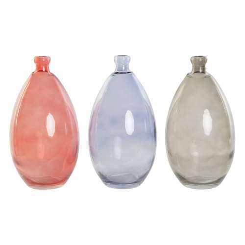Vrč DKD Home Decor Crna Crvena Mornarsko plava Kaljeno staklo 14 x 14 x 30 cm (3 kom.) Cijena