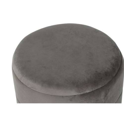 Naslonjač za Noge DKD Home Decor zlatan Tamno sivo Poliester Metal 38 x 38 x 41 cm Cijena