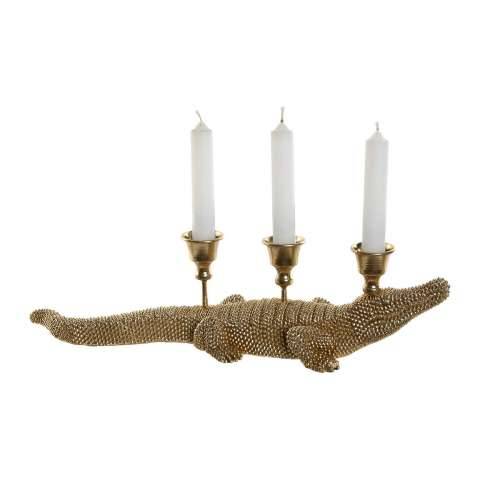 Ukrasna figura Home ESPRIT zlatan Svijećnjak 42,5 x 12,5 x 11,5 cm Cijena