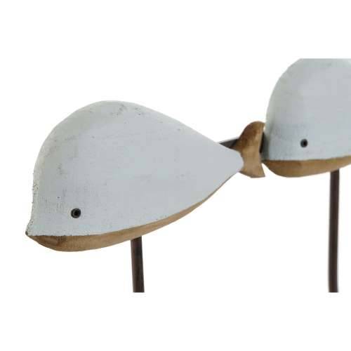 Zidna vješalica Home ESPRIT Bijela Nebesko plava Metal Paulovnija Kit 45 x 10 x 17,5 cm (2 kom.) Cijena