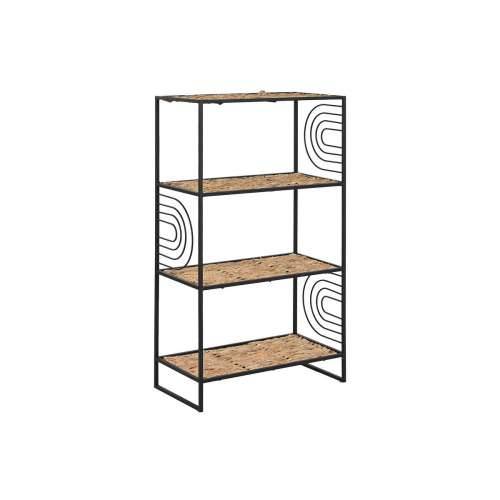 Polica Home ESPRIT Crna Metal Vlakna 50 x 25 x 88 cm Cijena