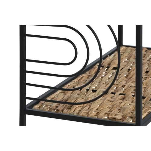 Polica Home ESPRIT Crna Metal Vlakna 50 x 25 x 88 cm Cijena