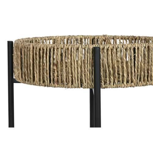 Set od dvije stolice Home ESPRIT Crna Prirodno Metal 49 x 49 x 44 cm Cijena