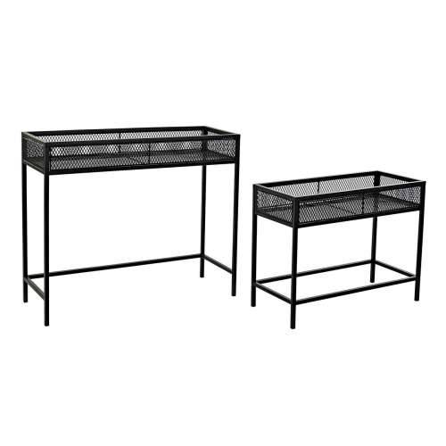 Set žardinjera Home ESPRIT Crna Metal 70 x 25 x 60 cm Cijena