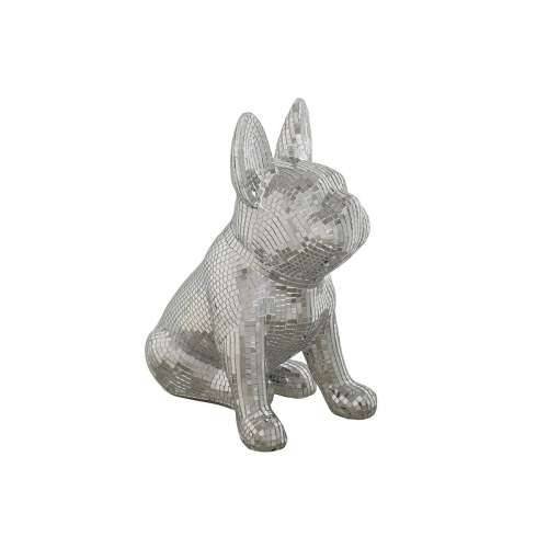 Ukrasna figura Home ESPRIT Srebrna Pas 28 x 17 x 33 cm Cijena