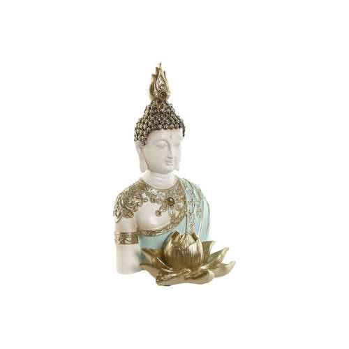 Ukrasna figura Home ESPRIT Turkizno zlatan Buda Orijentalno 12 x 12 x 22 cm Cijena