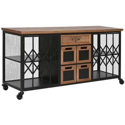 Ormarić s ladicama Home ESPRIT Metal Jela Loft 122 x 37 x 58,5 cm Cijena