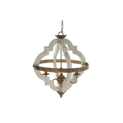 Stropna svjetiljka Home ESPRIT Bijela Bronza Željezo Jela 40 W 63 x 63 x 74 cm Cijena