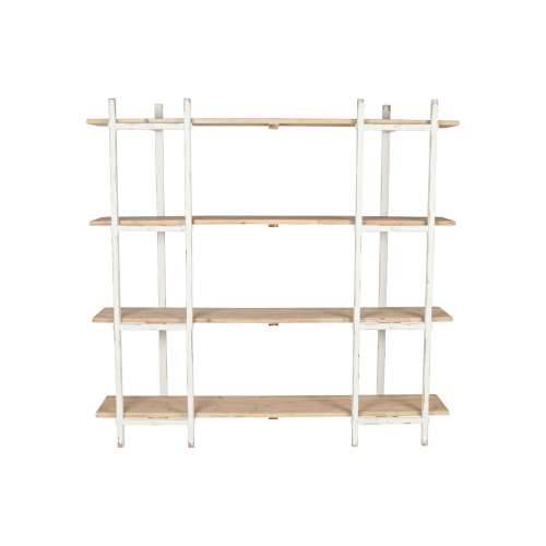 Polica Home ESPRIT Bijela Metal Jela 188 x 42 x 180 cm Cijena