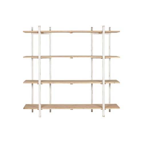 Polica Home ESPRIT Bijela Metal Jela 188 x 42 x 180 cm Cijena