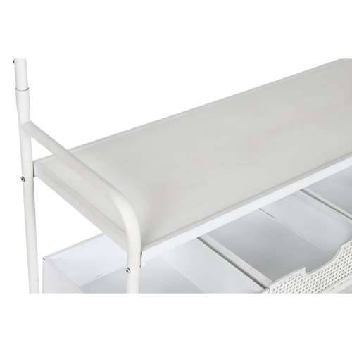 Vješalica za kapute s policom Home ESPRIT Bijela Metal Loft 110 x 36 x 186 cm Cijena