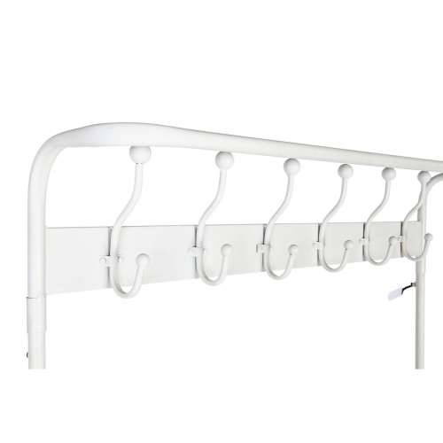 Vješalica za kapute s policom Home ESPRIT Bijela Metal Loft 110 x 36 x 186 cm Cijena