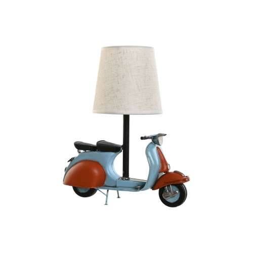 Stolna svjetiljka Home ESPRIT Plava Oranžna Lan Metal 31 x 15 x 34 cm Cijena