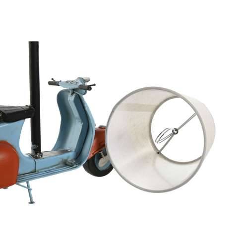 Stolna svjetiljka Home ESPRIT Plava Oranžna Lan Metal 31 x 15 x 34 cm Cijena