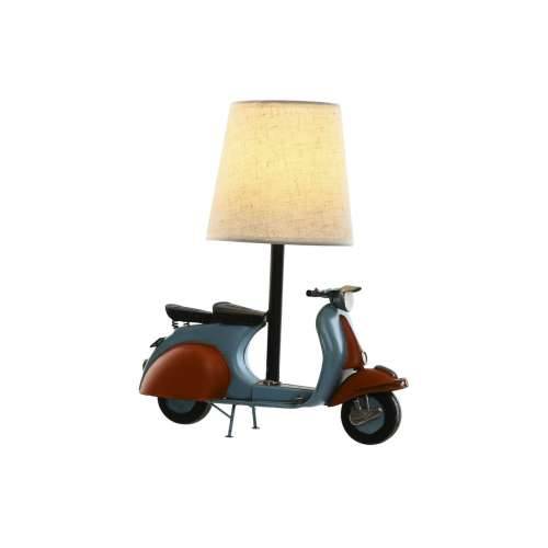 Stolna svjetiljka Home ESPRIT Plava Oranžna Lan Metal 31 x 15 x 34 cm Cijena