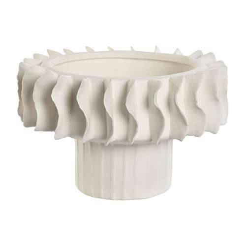 Stolni ukras Home ESPRIT Bijela Valovi moderan 22 x 22 x 14 cm Cijena