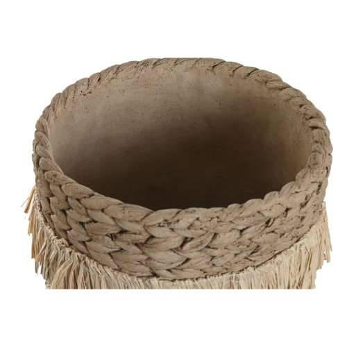 Set žardinjera Home ESPRIT Smeđa Rafie Cement Tropsko 23 x 22 x 25 cm Cijena
