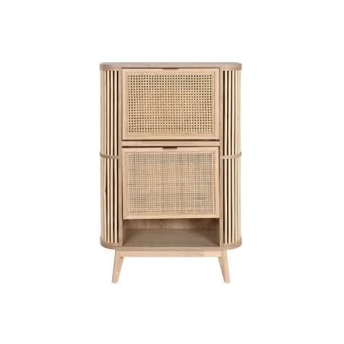 Ormarić za cipele Home ESPRIT zlatan Prirodno Ratan Jelovina Tropsko 70 x 29 x 115 cm Cijena