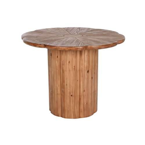 Blagavaonski stol Home ESPRIT Prirodno Drvo 100 x 100 x 77 cm Cijena