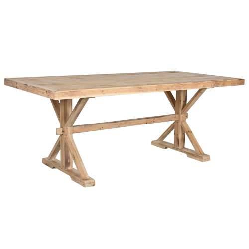 Blagavaonski stol Home ESPRIT Prirodno Drvo 200 x 100 x 80 cm Cijena