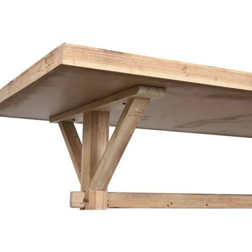 Blagavaonski stol Home ESPRIT Prirodno Drvo 200 x 100 x 80 cm Cijena