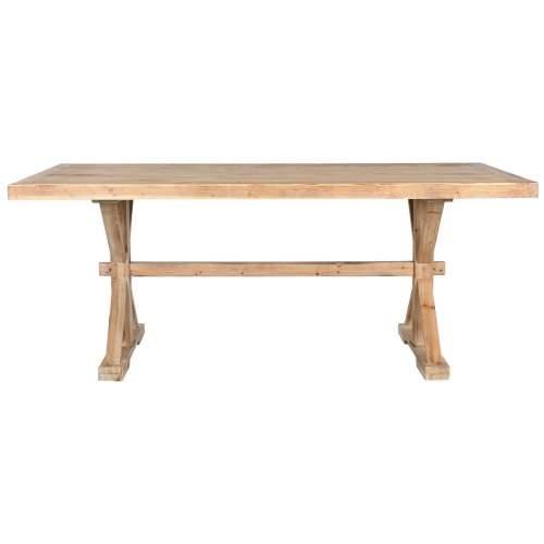 Blagavaonski stol Home ESPRIT Prirodno Drvo 200 x 100 x 80 cm Cijena