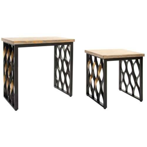 Set od dvije stolice Home ESPRIT Drvo Metal 64 x 34 x 65 cm Cijena