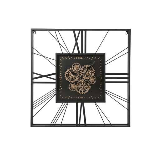 Zidni sat Home ESPRIT Crna zlatan Metal Kristal 80 x 8 x 80 cm Cijena