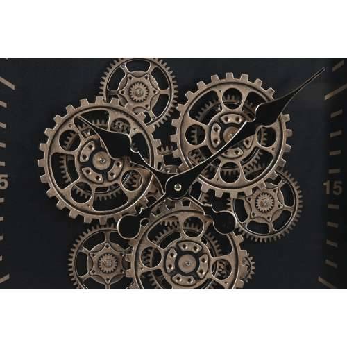 Zidni sat Home ESPRIT Crna zlatan Metal Kristal 80 x 8 x 80 cm Cijena