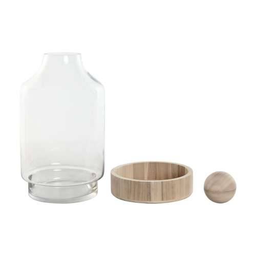Vrč Home ESPRIT Providan Prirodno Drvo Kristal 21 x 21 x 42 cm Cijena